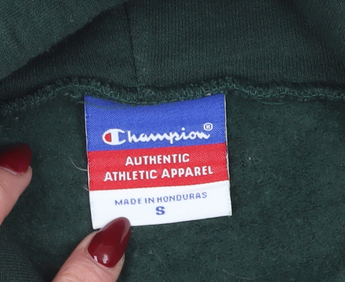 Mens UK Size S Champion Green Pullover Hoodie