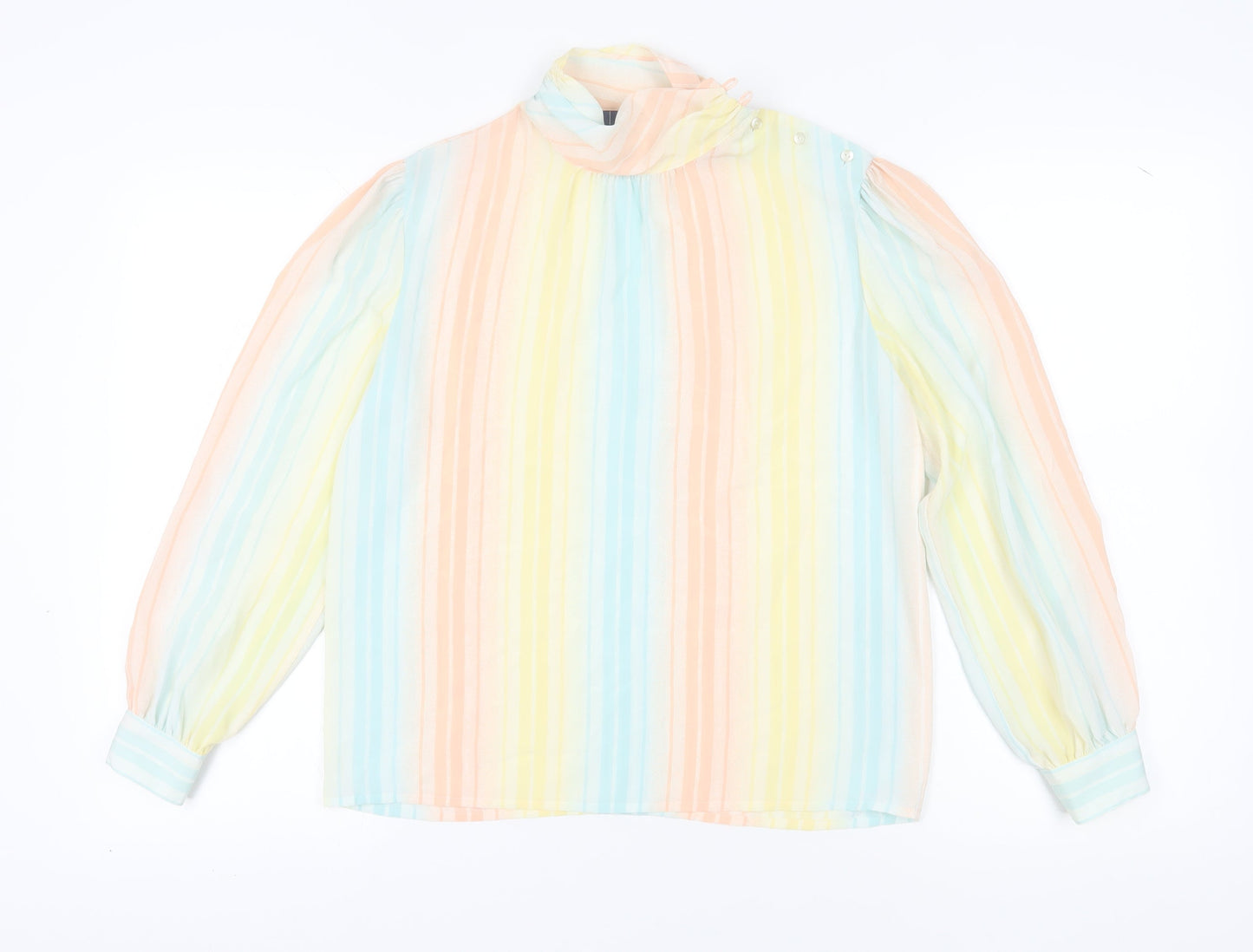 haberdashery Women Multicoloured Striped Blouse Size 10