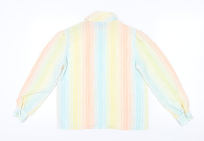 haberdashery Women Multicoloured Striped Blouse Size 10