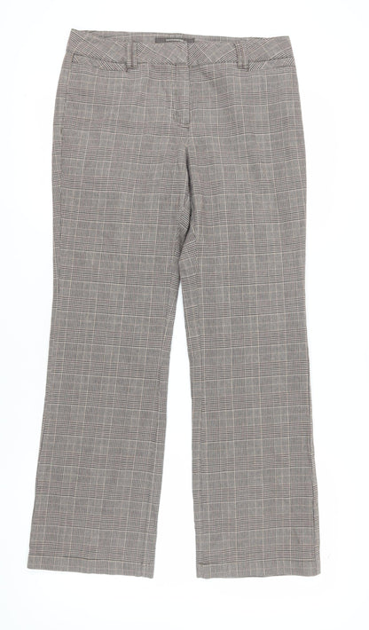Womens UK Size 14 Denver Hayes Regular Fit Straight Grey Trousers