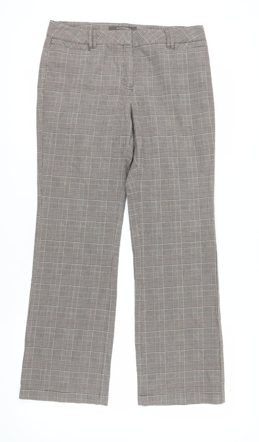 Womens UK Size 14 Denver Hayes Regular Fit Straight Grey Trousers