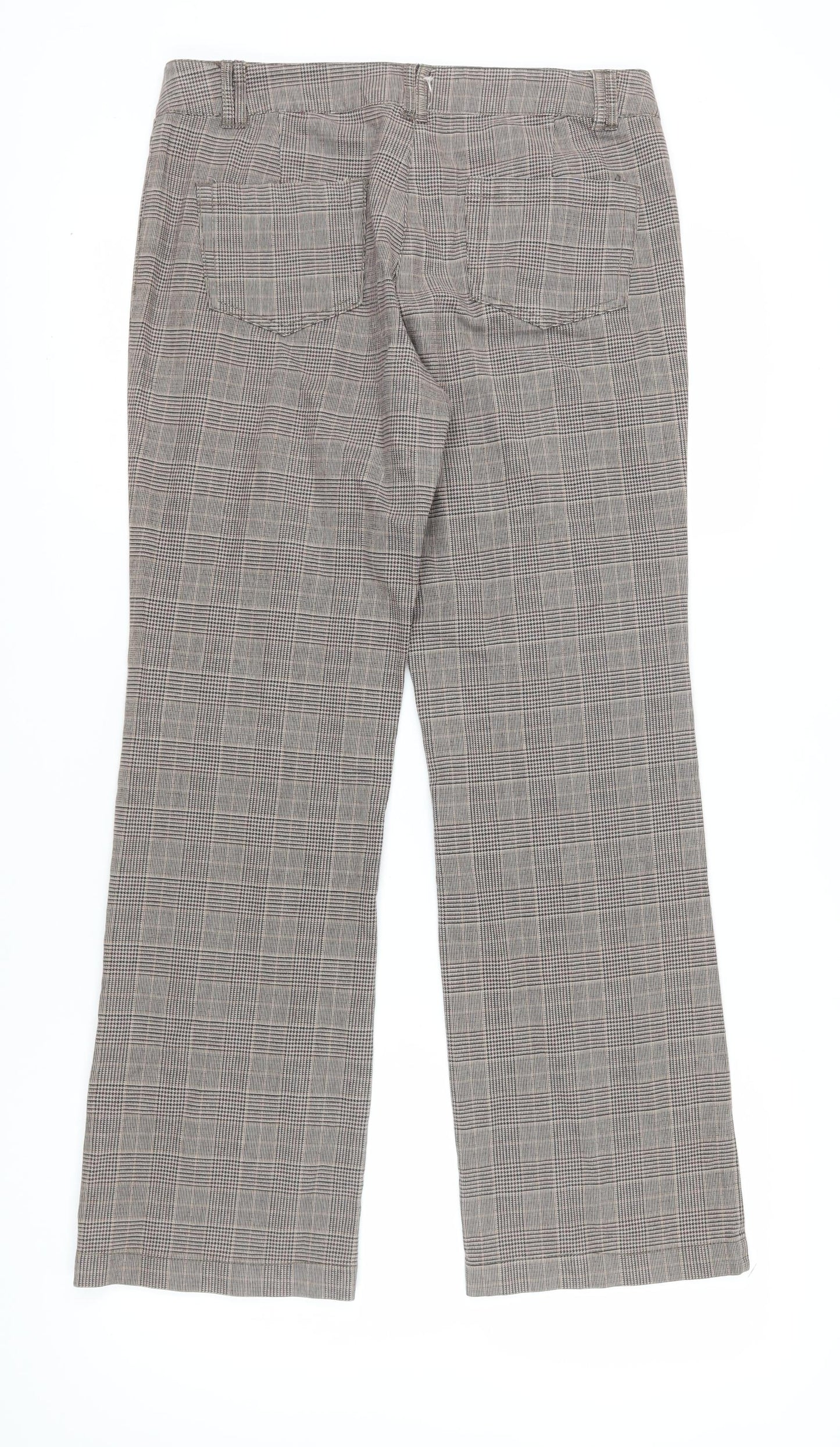 Womens UK Size 14 Denver Hayes Regular Fit Straight Grey Trousers