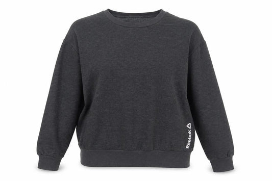 Front view of Reebok Grey Sweatshirt unisex adult m pullover activewear