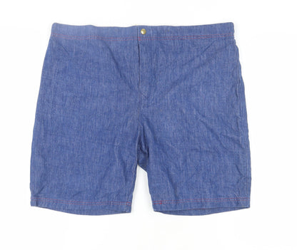 Jantzen Men's Blue Chino Shorts, Large, Denim, Casual Style