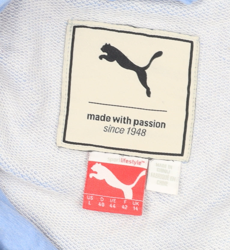 Puma Women's Blue Pullover Hoodie UK Size 14