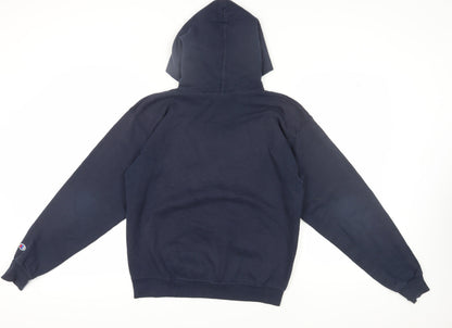 Unisex Adults UK Size M Champion Blue Pullover Hoodie