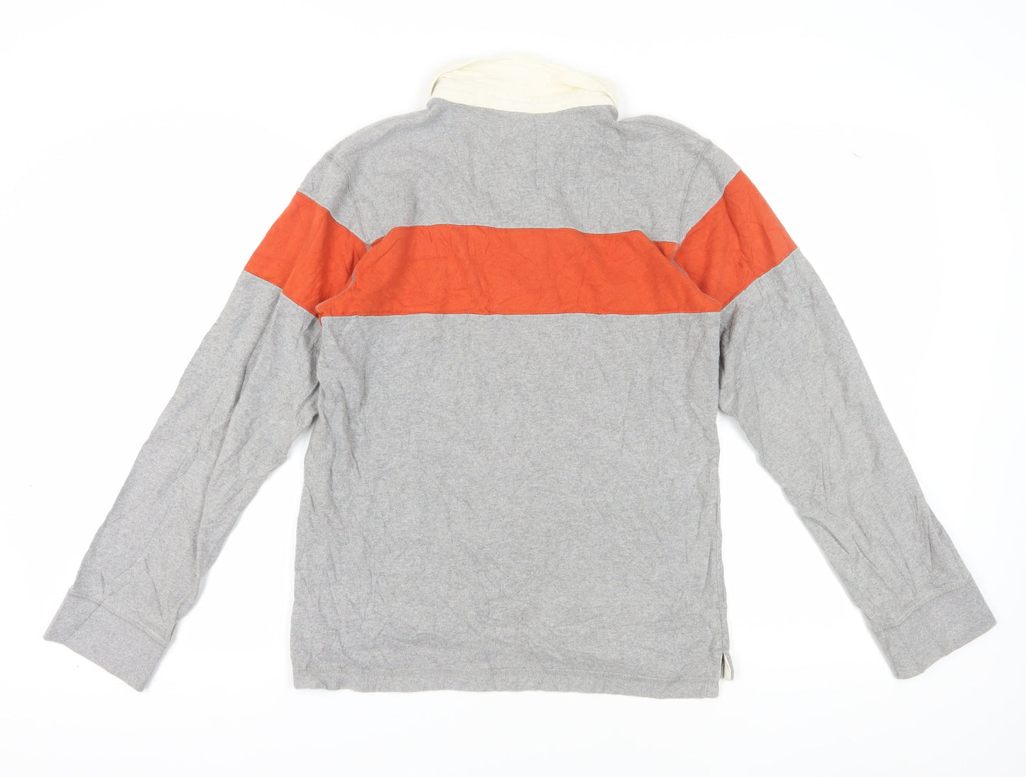 Urban Pipeline Men's Grey Colourblock Long Sleeve Polo