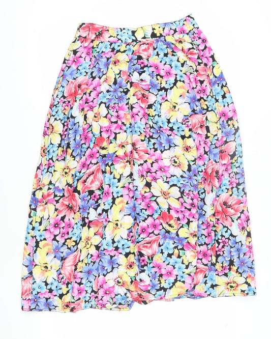 Lizwear Women's Multicoloured A-Line Midi Skirt Size 8