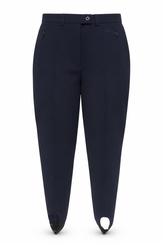 Front view of Belfe & Belfe unisex blue jogger trousers, size 18