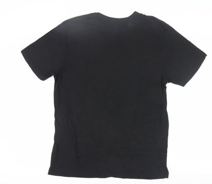 Puma Men's Black XL T-Shirt, Crew Neck, Logo Accent