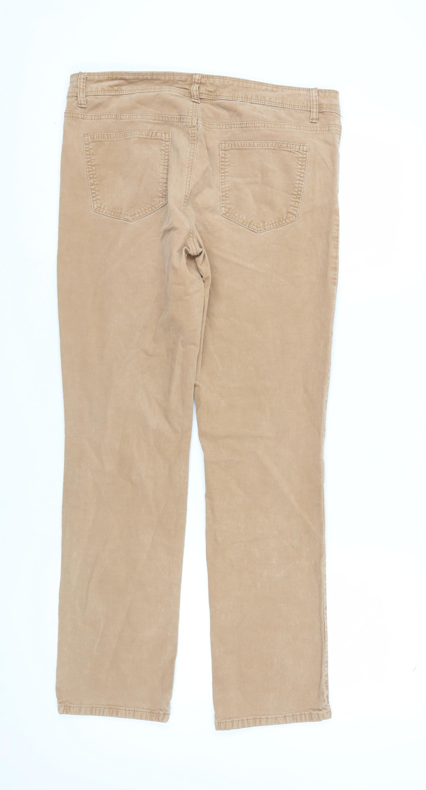 Tommy Hilfiger Women's Beige Chino Trousers Size 12