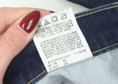 Lee Women's Blue Relaxed Straight Jeans Size 10