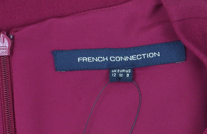 French Connection Women's Red Wrap Dress Size 12