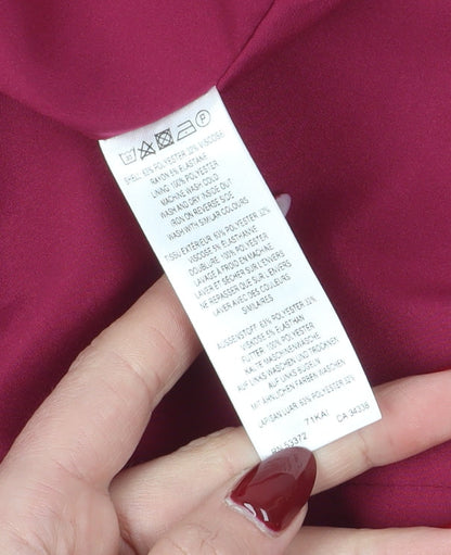 French Connection Women's Red Wrap Dress Size 12