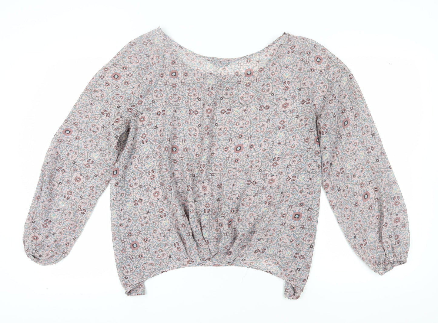 Maria Kwan Women's Multicoloured Floral Blouse Size 18