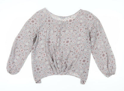 Maria Kwan Women's Multicoloured Floral Blouse Size 18
