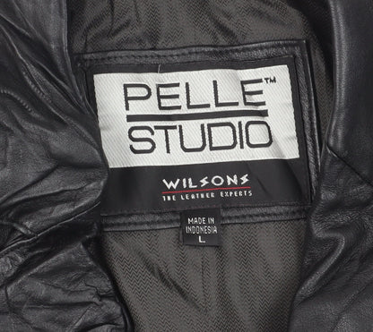 Mens UK Size L Pelle Studio Black Blazer