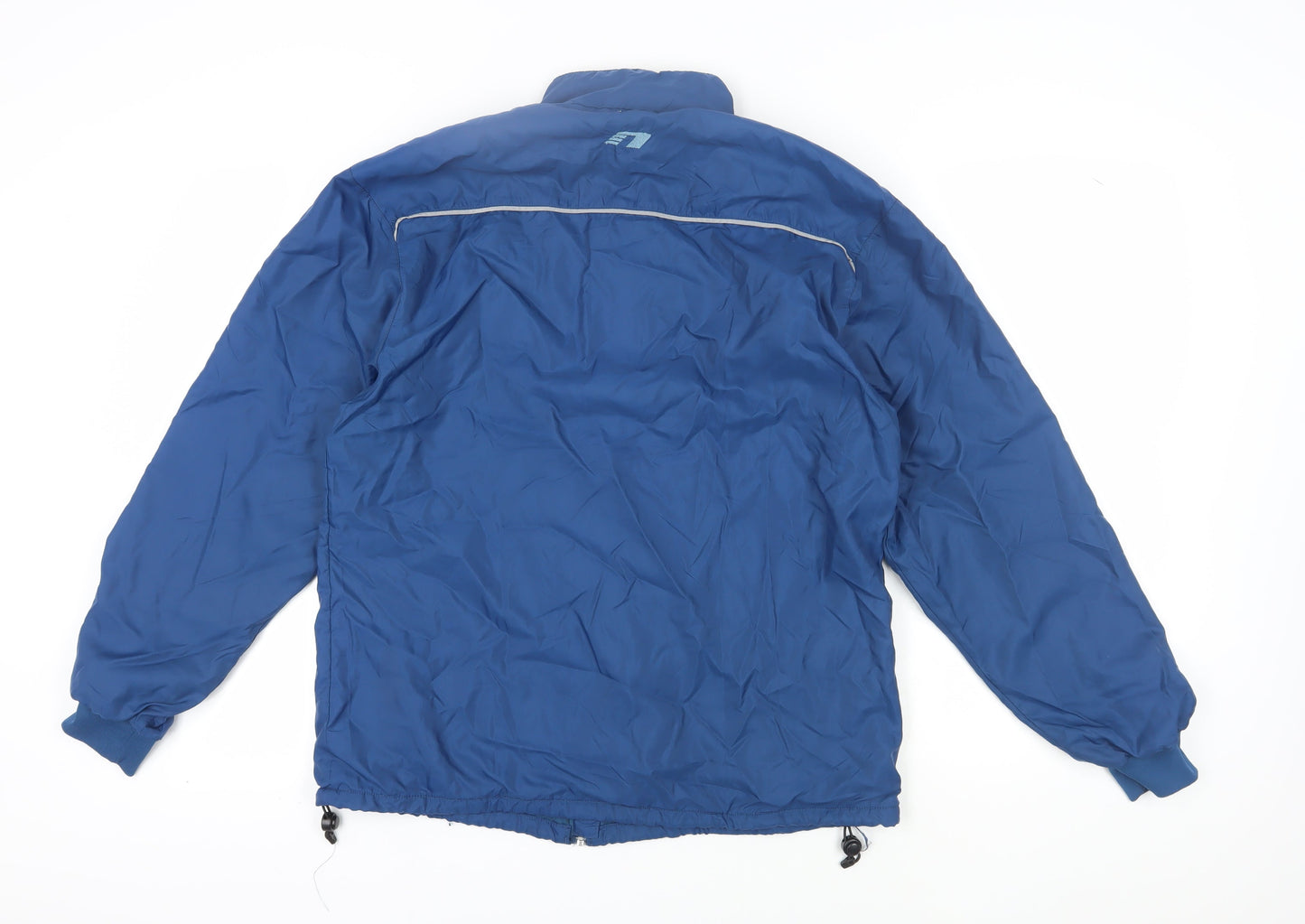 Mens UK Size L Newline Blue Windbreaker Coat