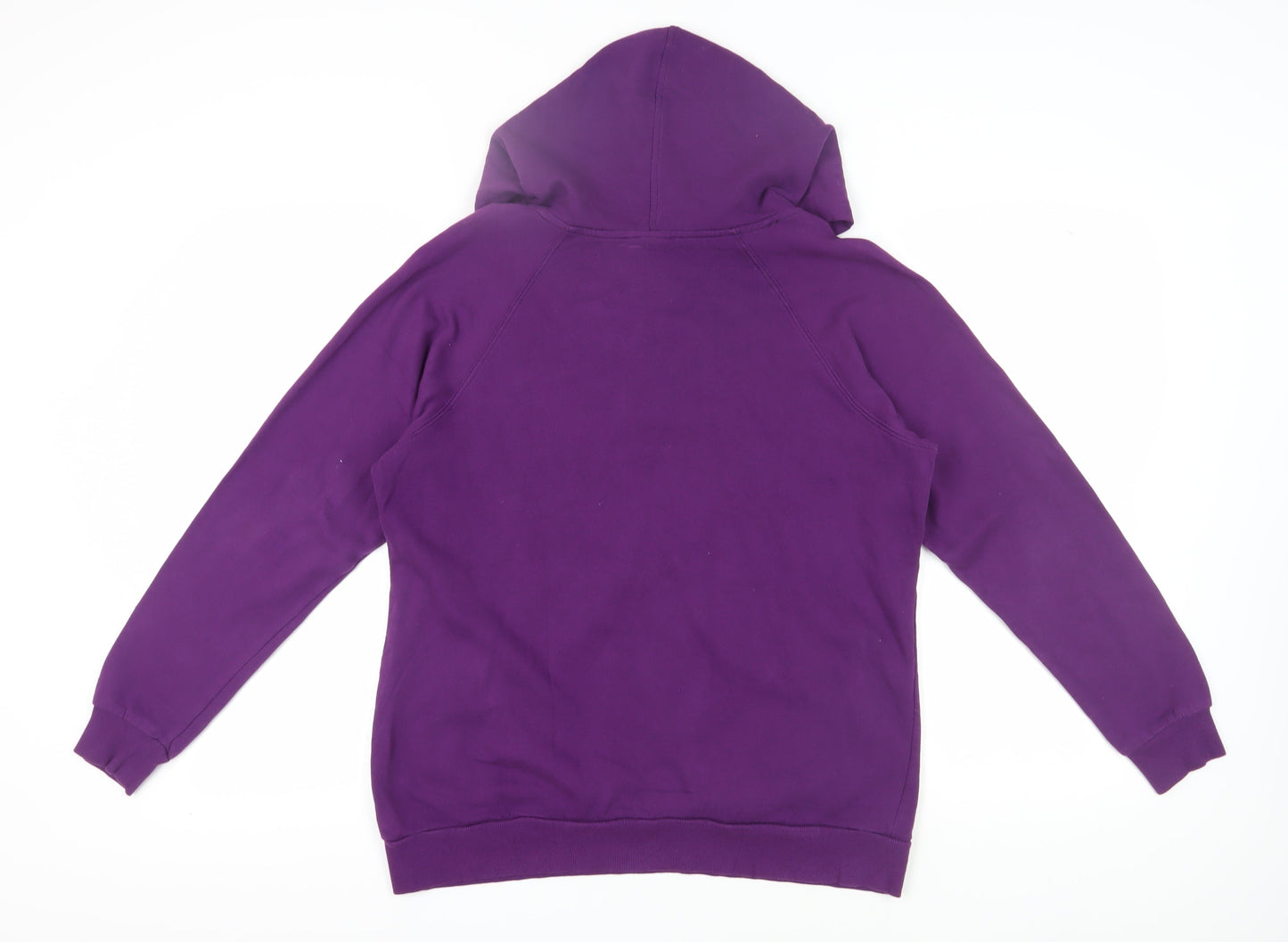 Womens UK Size L Disney Purple Henley Hoodie