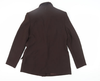 CHAMPAGNE Women's Brown Blazer Size 8 Formal