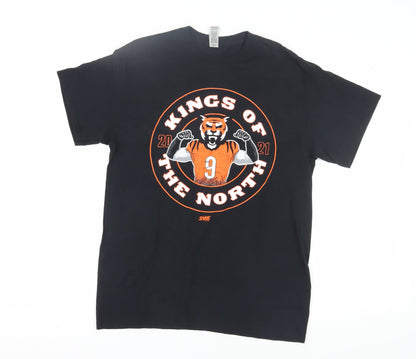 Mens UK Size M Gildan Black  T-Shirt
