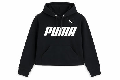 Womens UK Size 2XS PUMA Black Pullover Hoodie