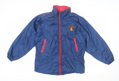 Active Stuff Men's Blue Windbreaker Jacket - Size S