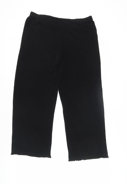Coldwater Creek Women's Black Straight Trousers, S, Casual