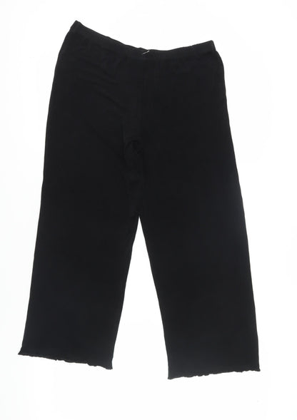 Coldwater Creek Women's Black Straight Trousers, S, Casual