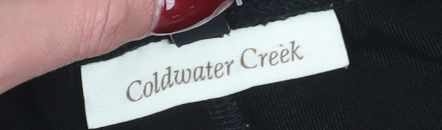 Coldwater Creek Women's Black Straight Trousers, S, Casual