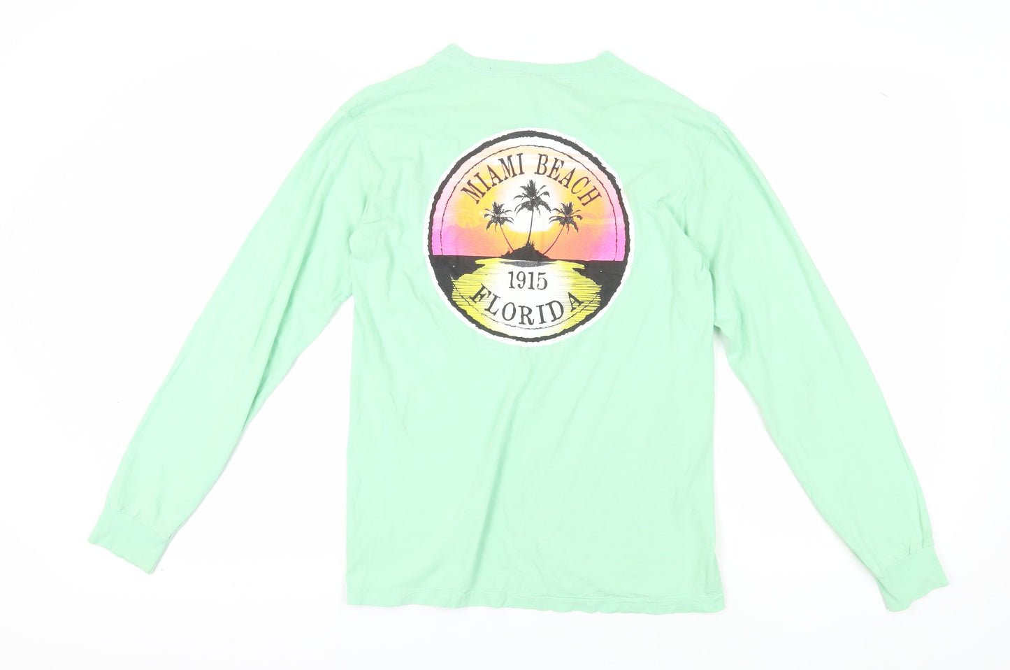 Mens UK Size S Comfort Colors Green  T-Shirt