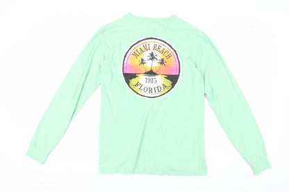 Mens UK Size S Comfort Colors Green  T-Shirt