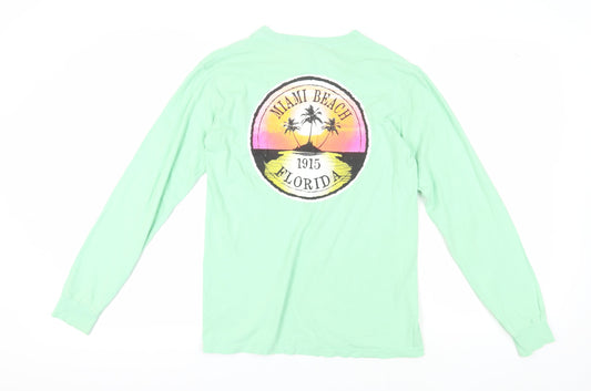 Mens UK Size S Comfort Colors Green  T-Shirt