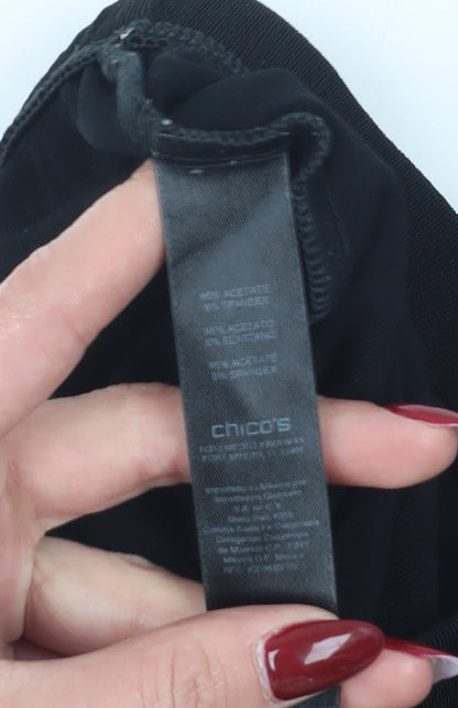 Chico's Women's Black XS Elastic Waist Trousers