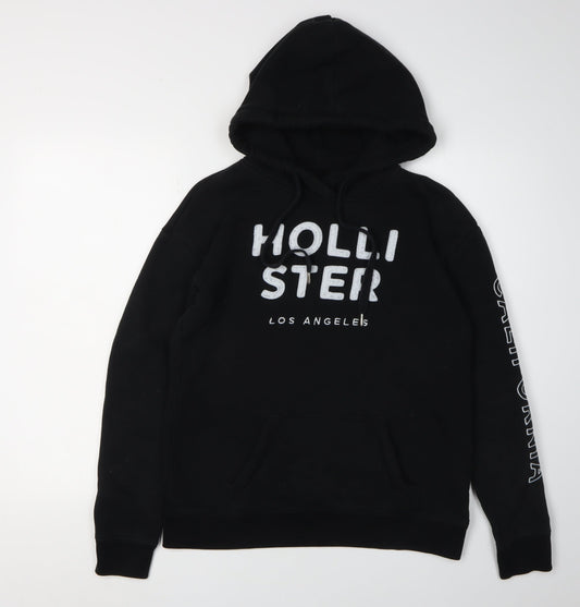 Mens UK Size S Hollister Black Pullover Hoodie