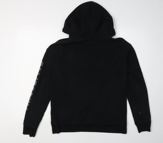 Mens UK Size S Hollister Black Pullover Hoodie
