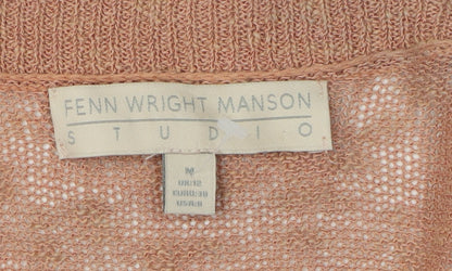 Womens UK Size M Fenn Wright Manson Pink Cardigan Jumper