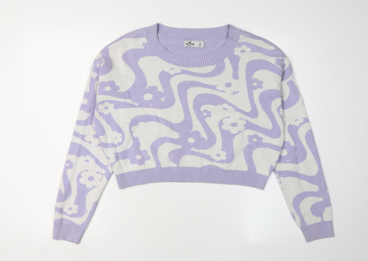 Womens UK Size M Hollister Multicoloured Pullover Jumper
