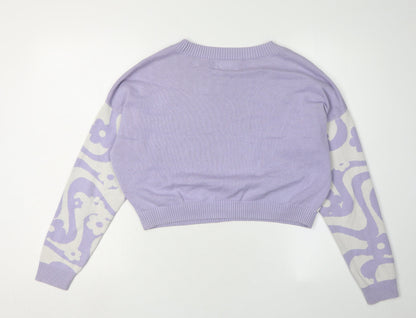Womens UK Size M Hollister Multicoloured Pullover Jumper