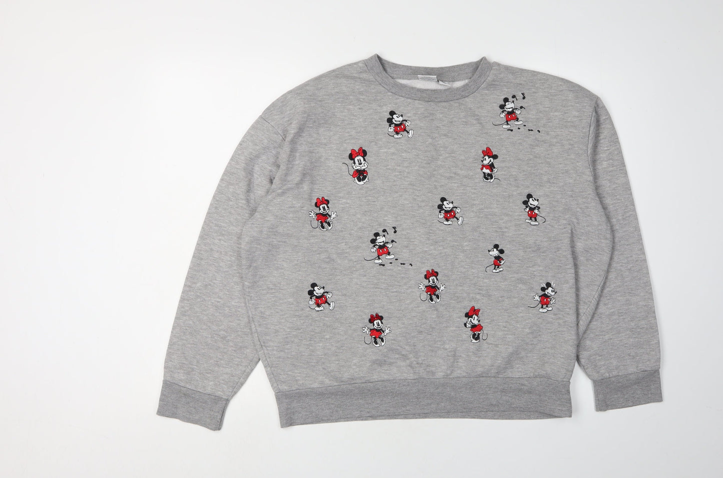 Womens UK Size M Disney Grey Pullover Sweatshirt