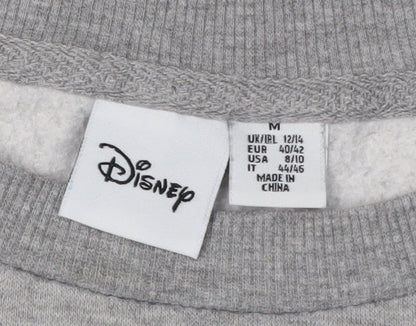 Womens UK Size M Disney Grey Pullover Sweatshirt