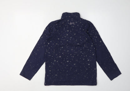 Joules Girls Blue Star Print 1/2 Zip Sweatshirt 11-12 Years