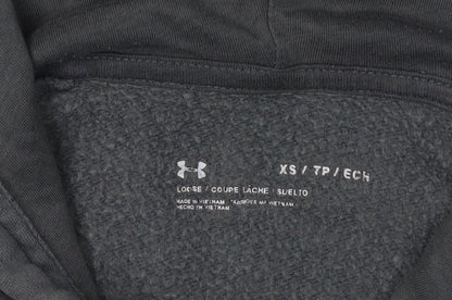 Under Armour Boys Grey Pullover Hoodie XS - Stylish and Cozy