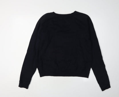 Unisex Adults UK Size L Hard Rock Black Pullover Sweatshirt