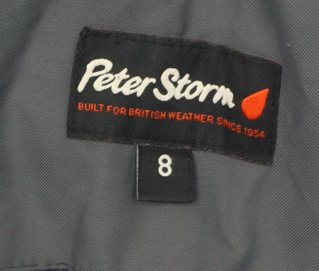 Womens UK Size 8 Peter Storm Black Parka Jacket