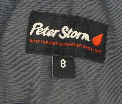 Womens UK Size 8 Peter Storm Black Parka Jacket