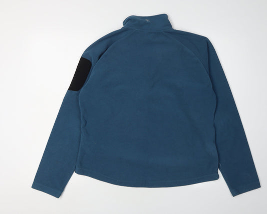 Craghoppers Women's Blue 1/2 Zip Fleece Sweatshirt UK 14