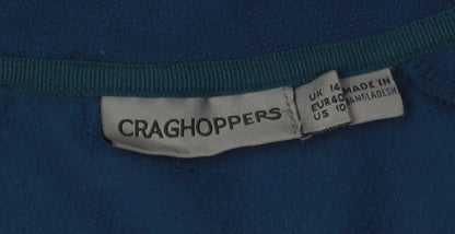 Craghoppers Women's Blue 1/2 Zip Fleece Sweatshirt UK 14