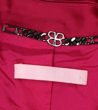 Basler Women's Red Polyamide Blazer Jacket Size L