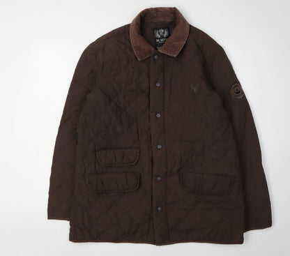 DC Denim Women's Brown Quilted Jacket - M, Casual Classic